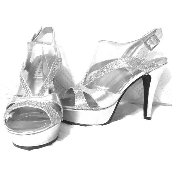 dressy silver shoes